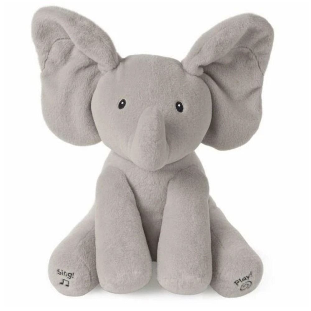 Baby GUND Flappy Peek-A-Boo Elephant Animated Plush Sings Plays Tested Works
